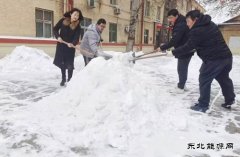 图片新闻：清除积雪保通行
