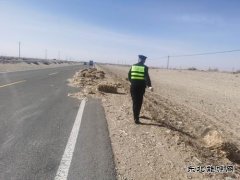 哈巴河执法大队：清除路面杂物，及时化险为夷